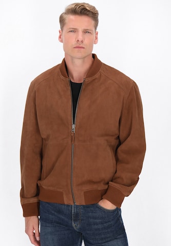 Veste mi-saison DreiMaster Vintage en marron : devant
