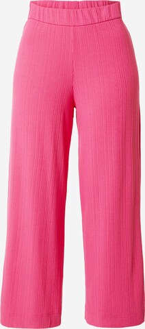 Monki - Perna larga Calças em rosa: frente
