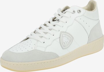 Blauer.USA High-Top Sneakers in White: front