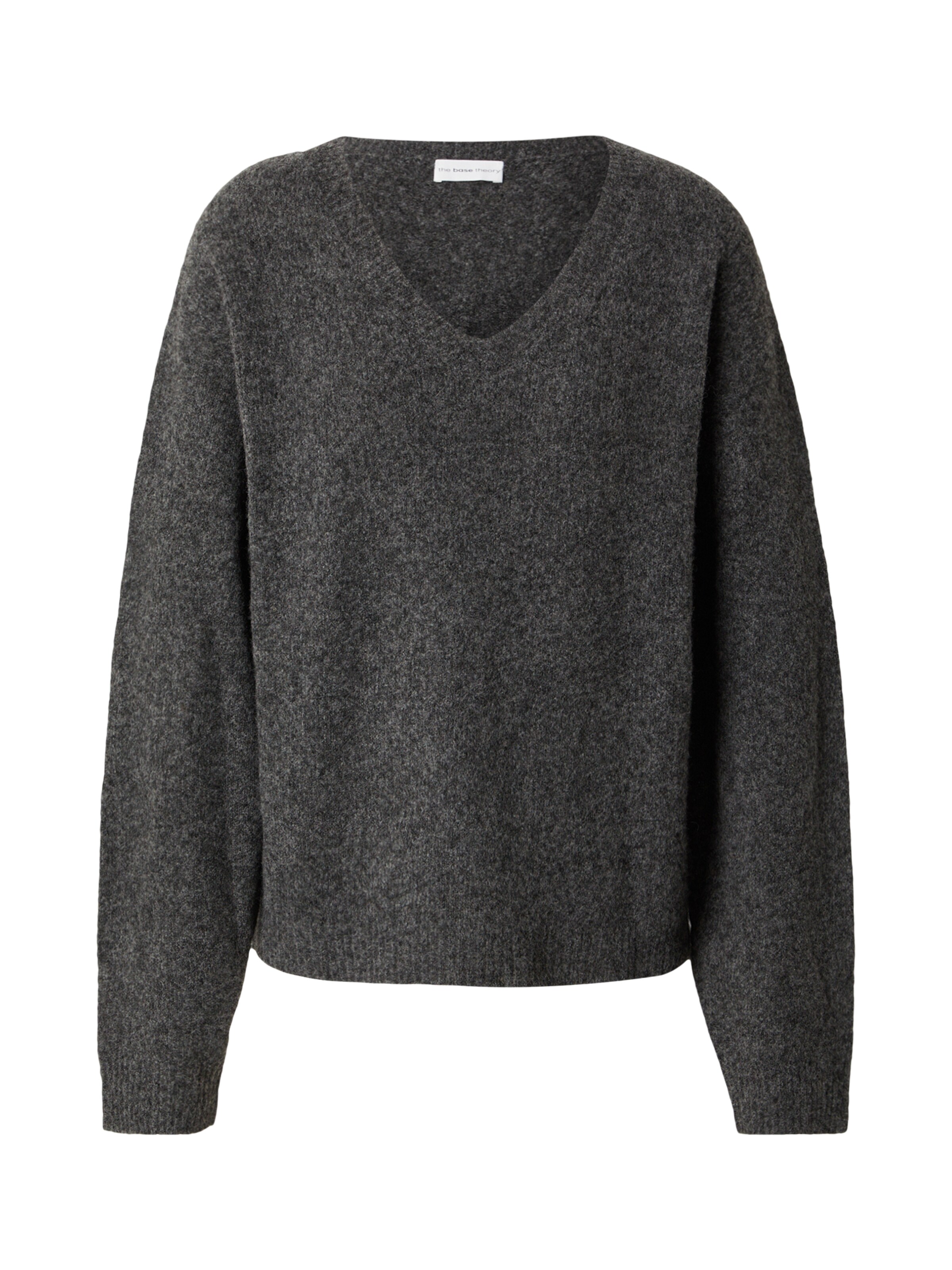 The Base Theory Pulover 'V NECK JUMPER' | siva barva, Prikaz izdelka