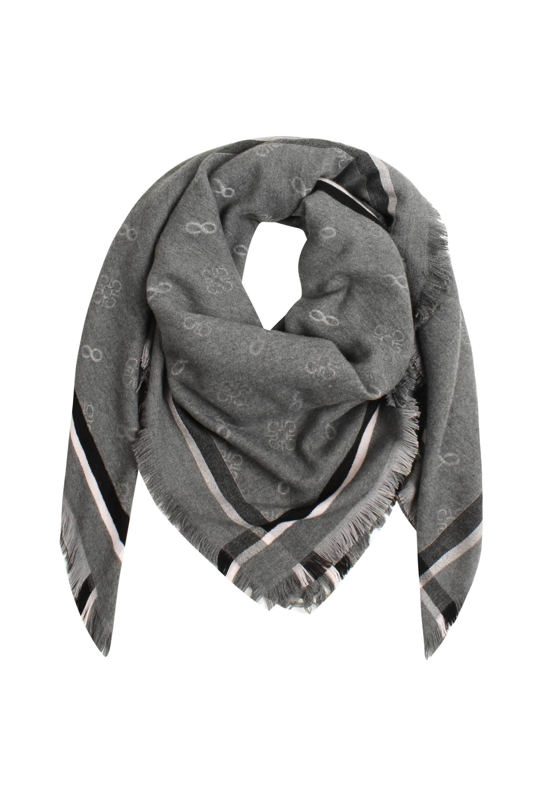 SAMAYA Oversizetuch 'Kalsoy' in Grau: Vorderseite