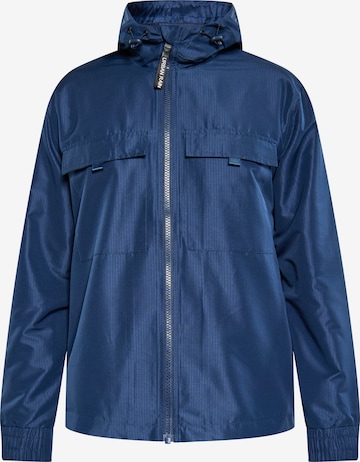 Veste mi-saison urban rain by Schmuddelwedda en bleu : devant