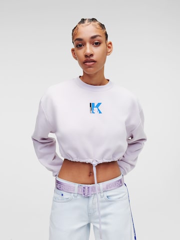 KARL LAGERFELD JEANS Sweatshirt in White: front