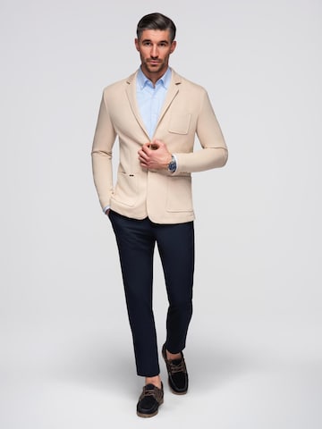 Coupe regular Veste de costume Ombre en beige