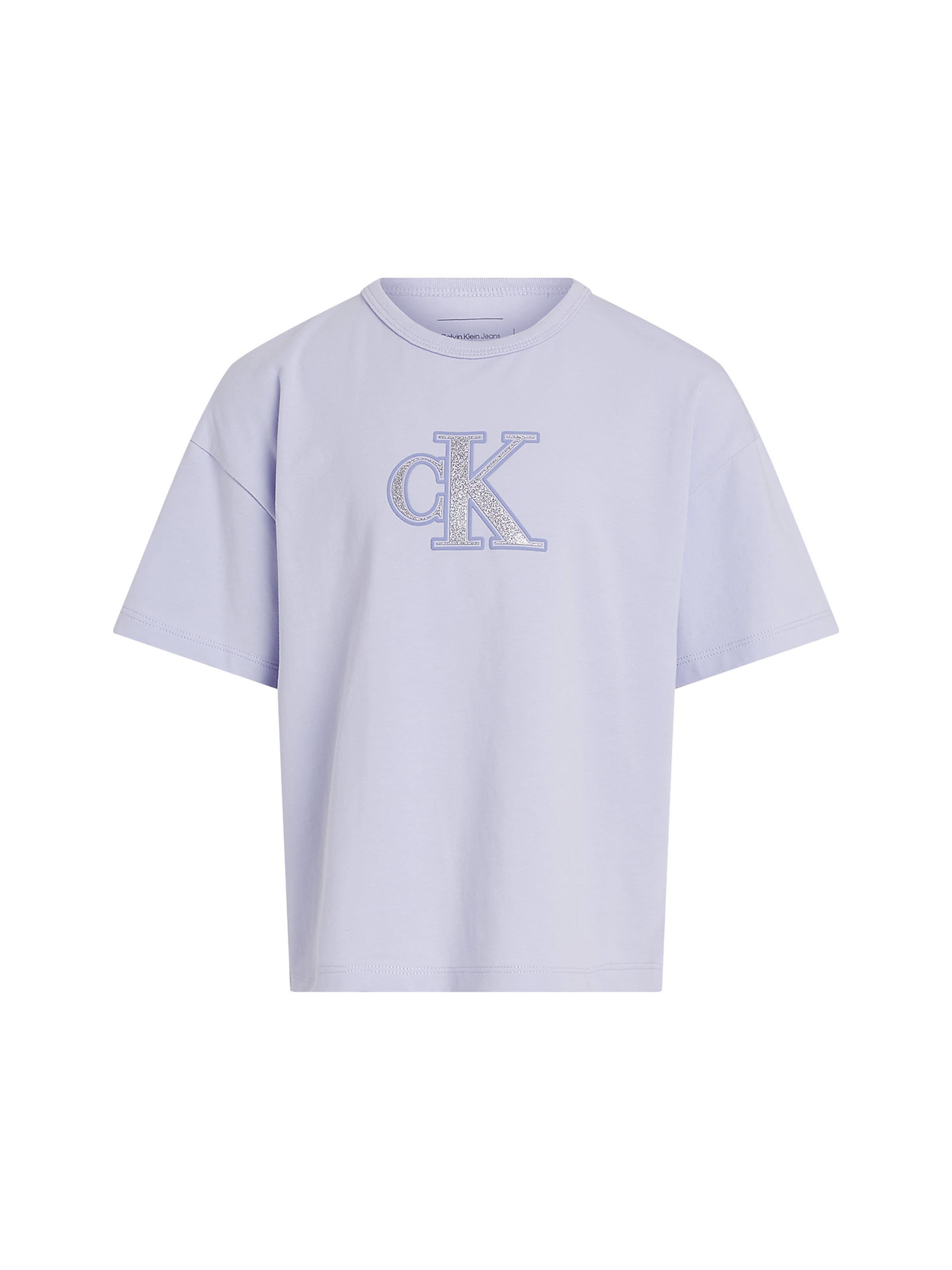 Calvin Klein Jeans Μπλουζάκι σε λιλά: μπροστά