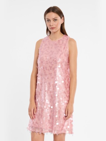 Robe 'Dorilys' Ana Alcazar en rose : devant