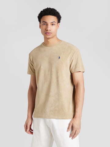 T-Shirt Polo Ralph Lauren en beige : devant