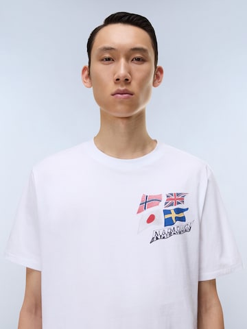 T-Shirt 'Mahsa' NAPAPIJRI en blanc