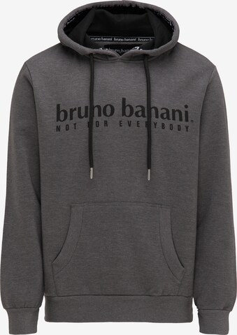 BRUNO BANANI Sweatshirt 'Daniels' in Grau: predná strana