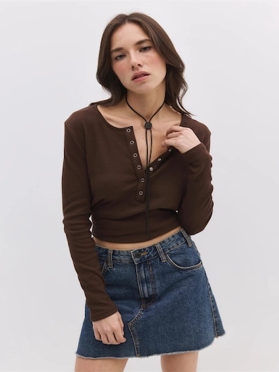 No Matter What Shirt‌‌‌ in XS in braun, Produktansicht