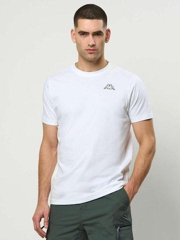 KAPPA Regular Fit Skjorte ' KMLogo Cafers ' i hvid: forside
