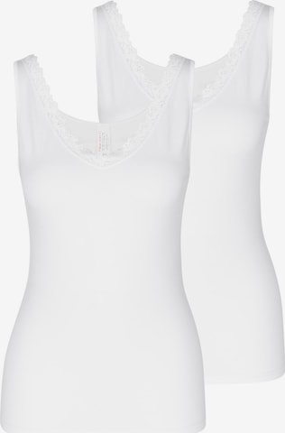 Nina von C. Unterhemd 'Cosy' in Weiß: Vorderseite