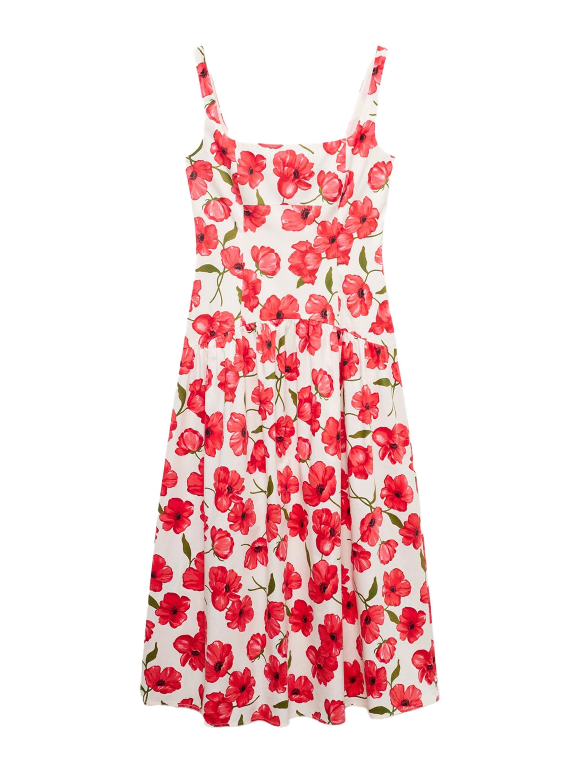 MANGO Poletna obleka 'POLA' | bela barva: sprednja stran