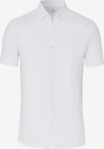 DESOTO Button Up Shirt in White: front