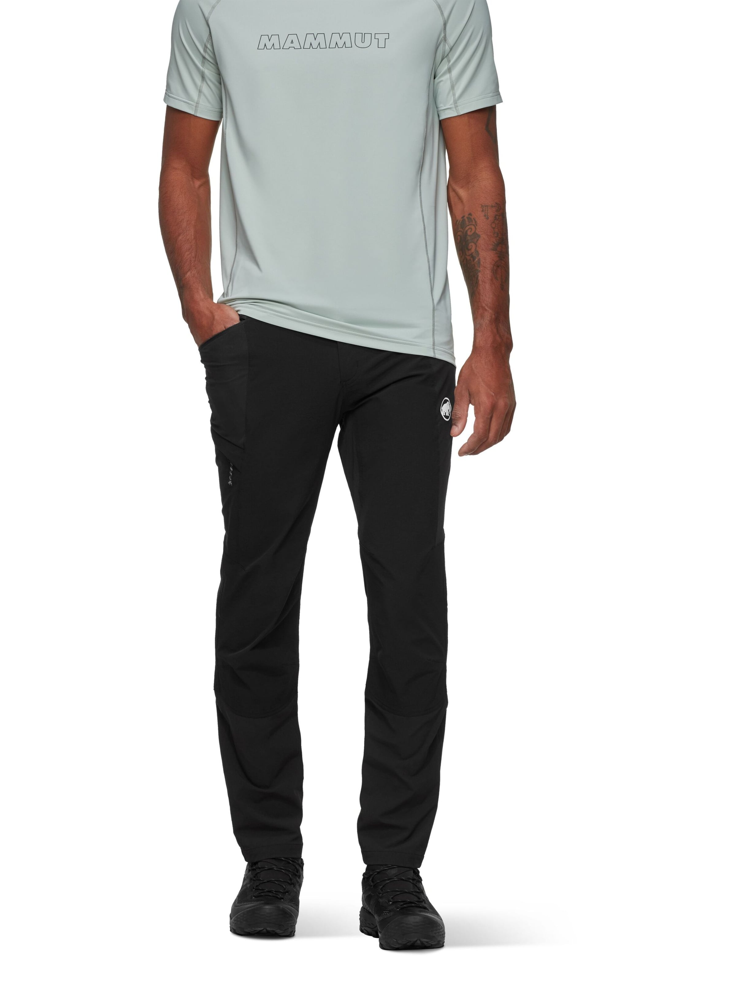 MAMMUT Regular Outdoor Pants 'Ducan' in Black