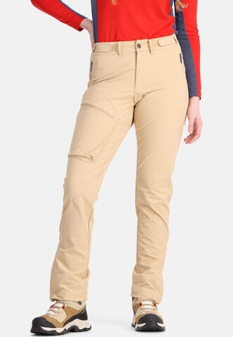 Kari Traa Regular Outdoor Pants 'Voss' in Beige: front