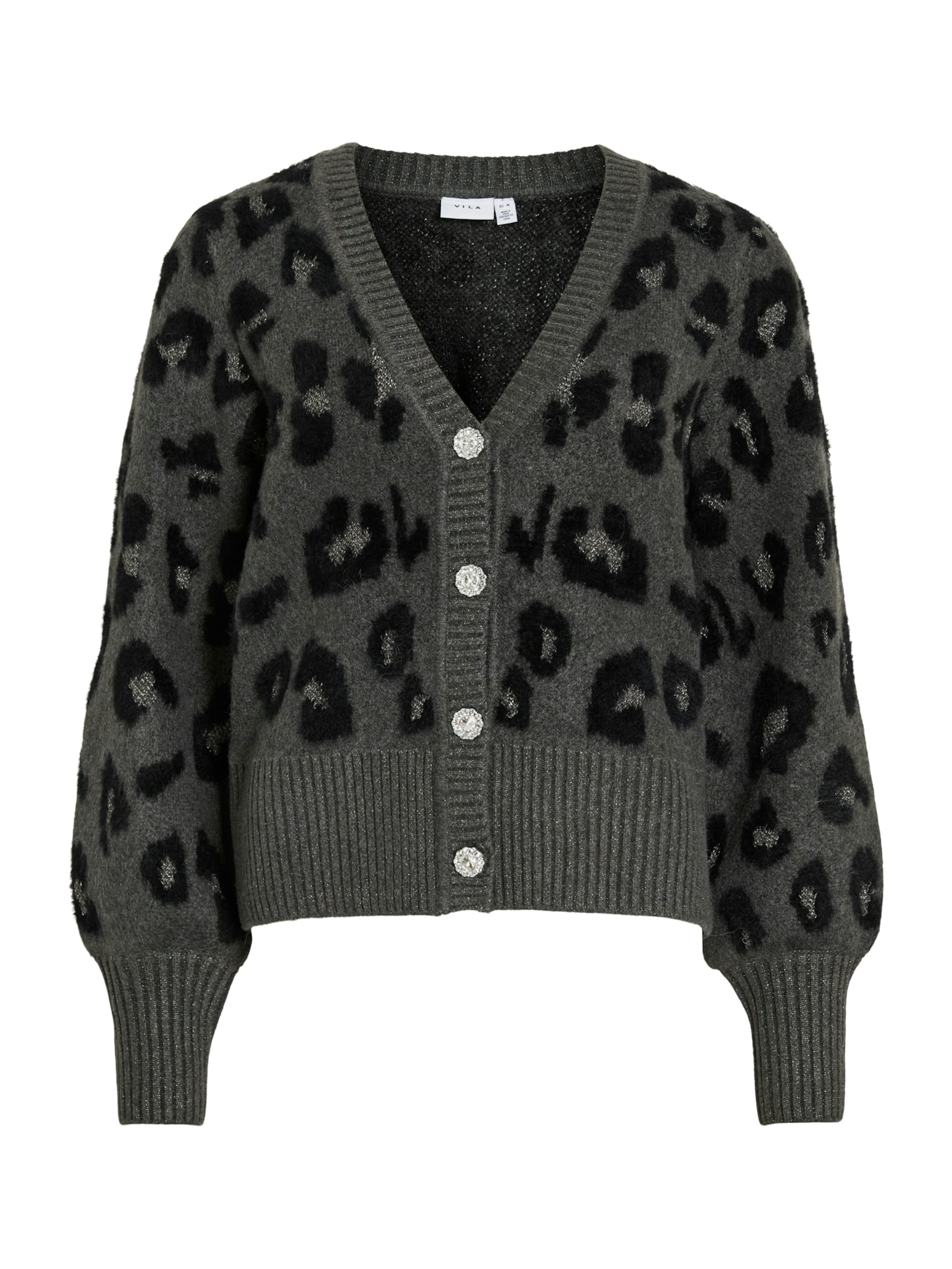 VILA Knit Cardigan 'VILao' in Grey: front