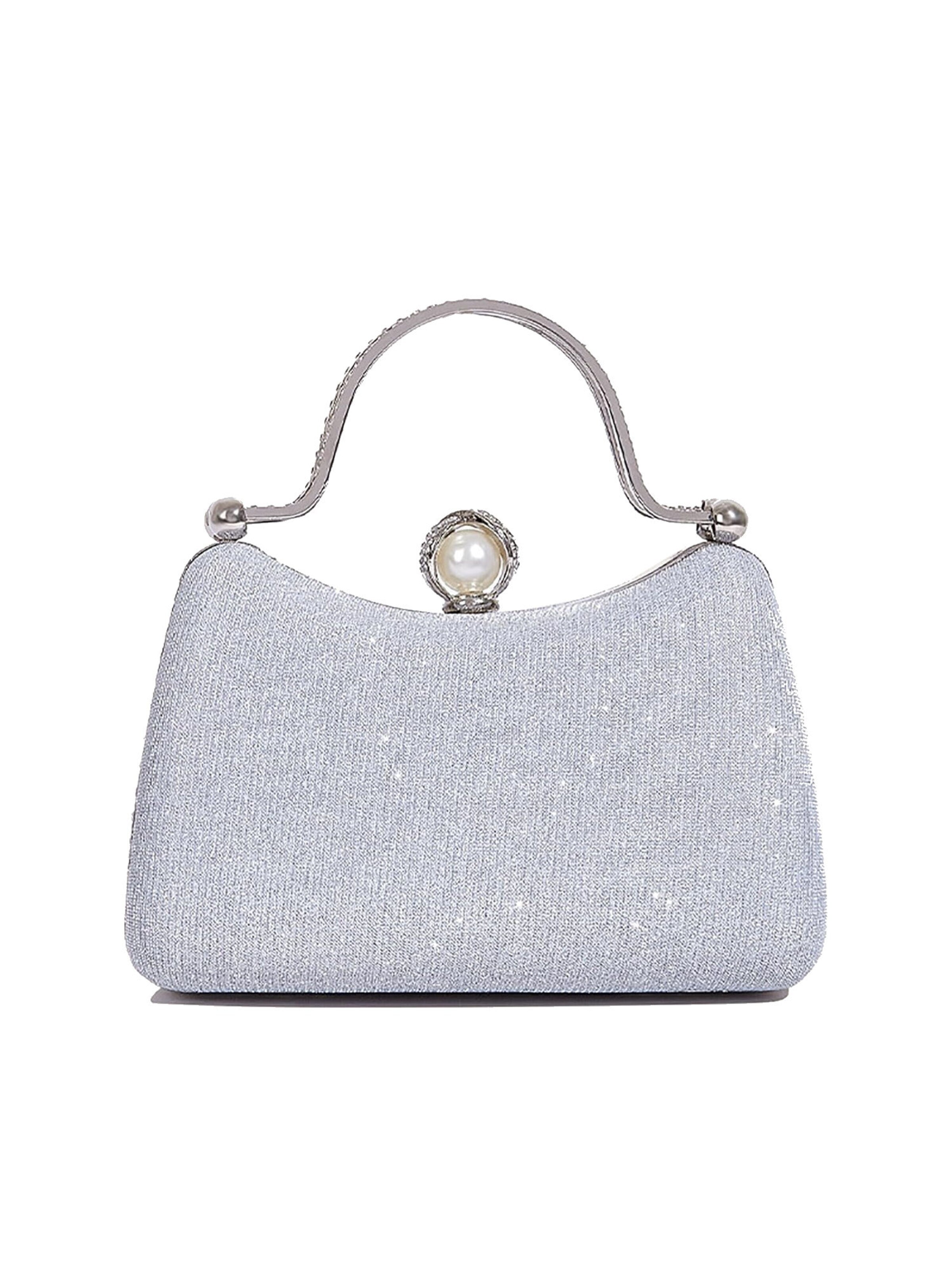 Tomshop24-7 Clutch 'Isabella' in Silver
