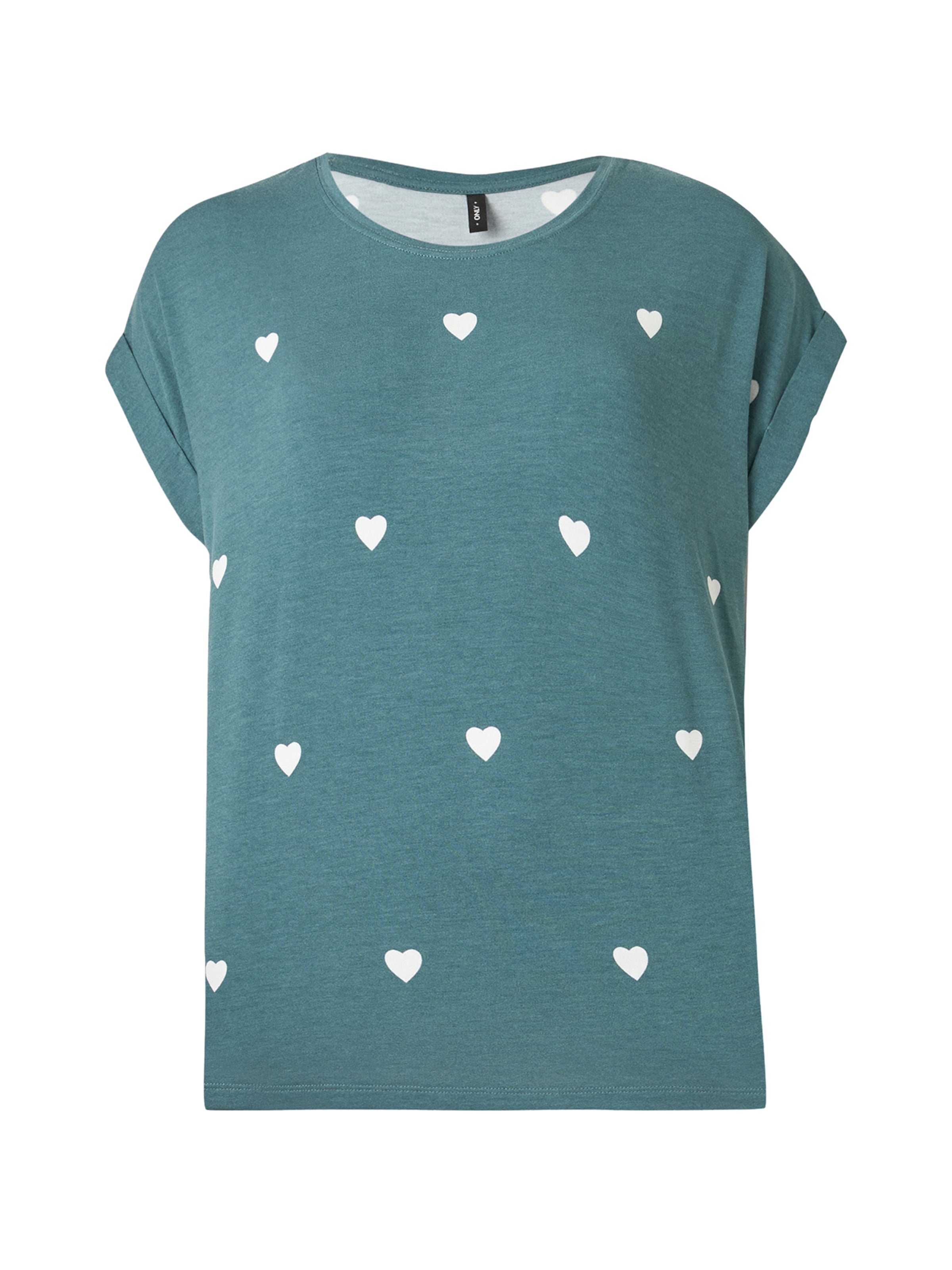 T-shirt 'ONLMOSTER' ONLY en vert : devant