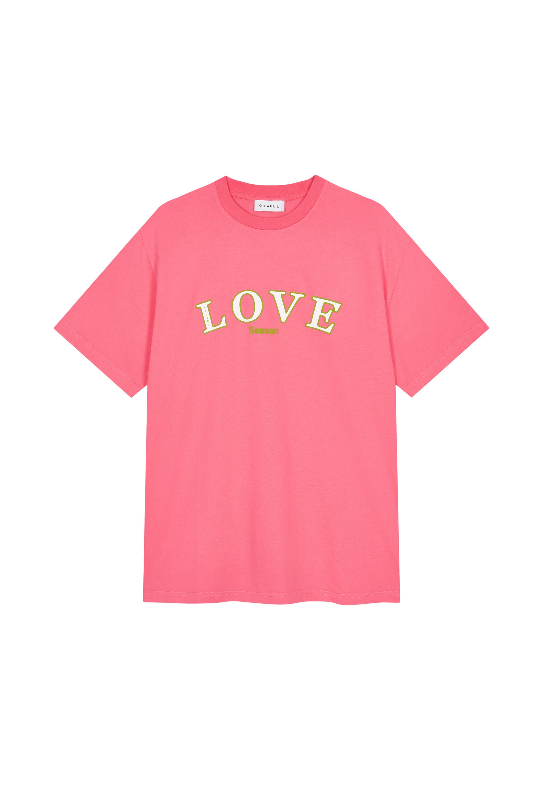 Maglietta 'Love' di OH APRIL in rosa: frontale