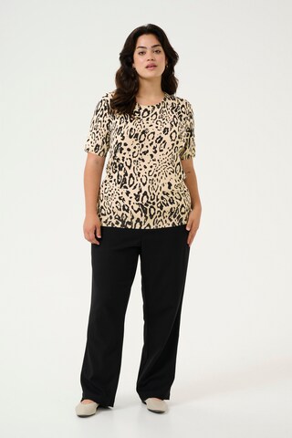 KAFFE CURVE Trui 'Lizzy' in Beige