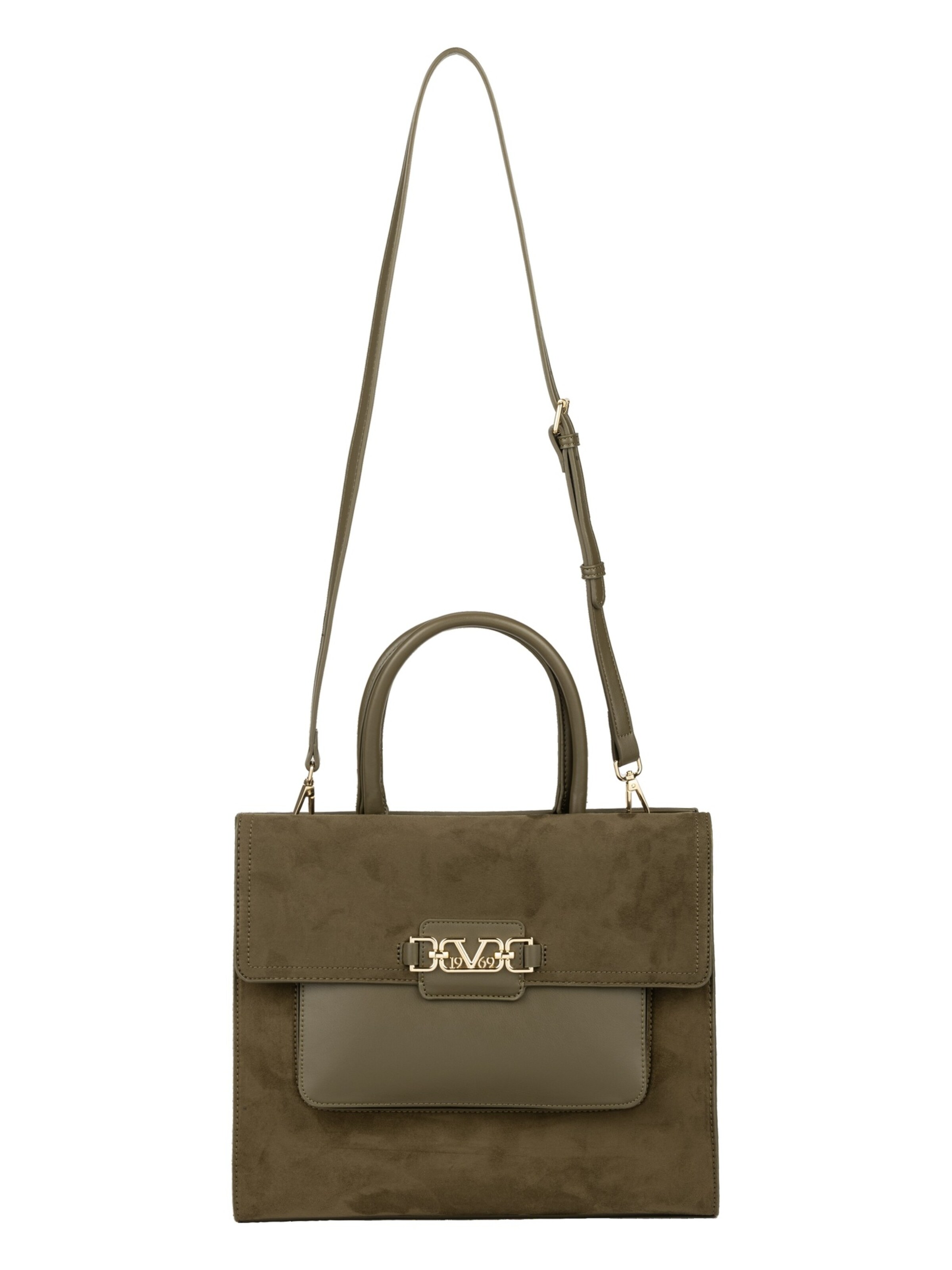 19V69 ITALIA Handbag 'Kyla Gold' in Green: front