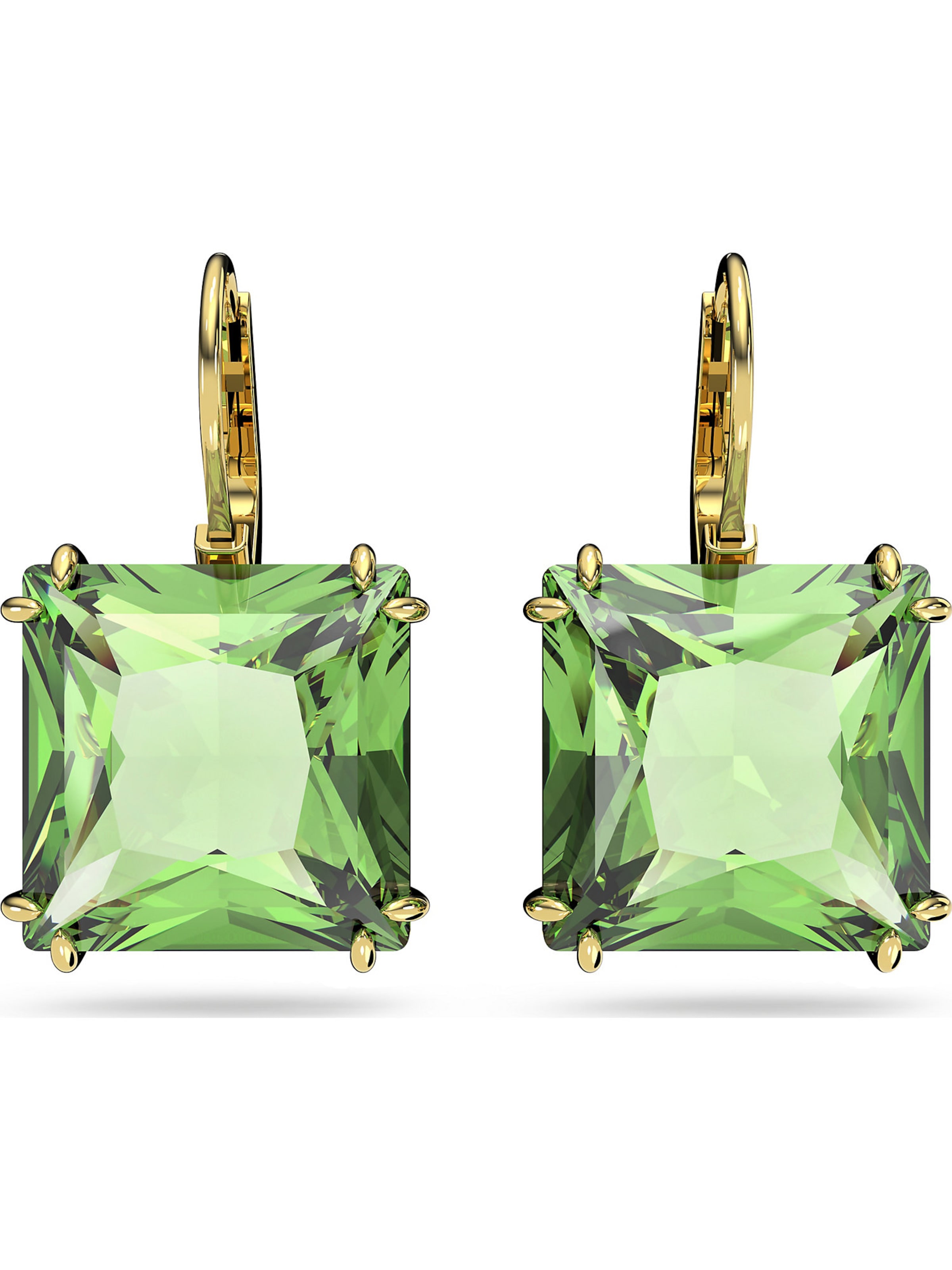 Swarovski Oorbellen in Goud: voorkant