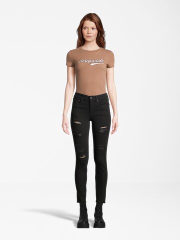 Skinny Jeans de la AÉROPOSTALE pe negru