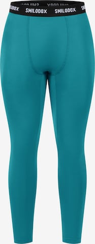 Coupe slim Pantalon de sport 'Xion' Smilodox en bleu : devant