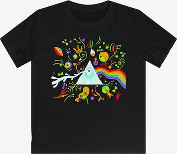 F4NT4STIC Shirt 'Pink Floyd Miro 70s Prism' in Black: front
