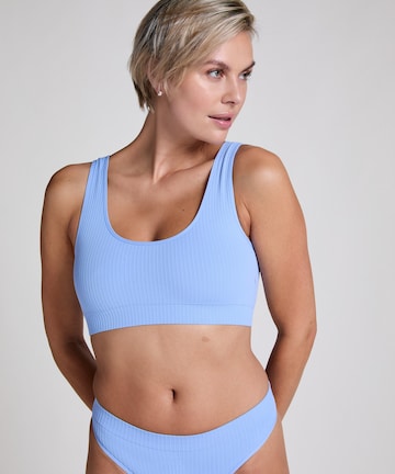 Hunkemöller Bustier BH 'Dianne' in Blau: Vorderseite