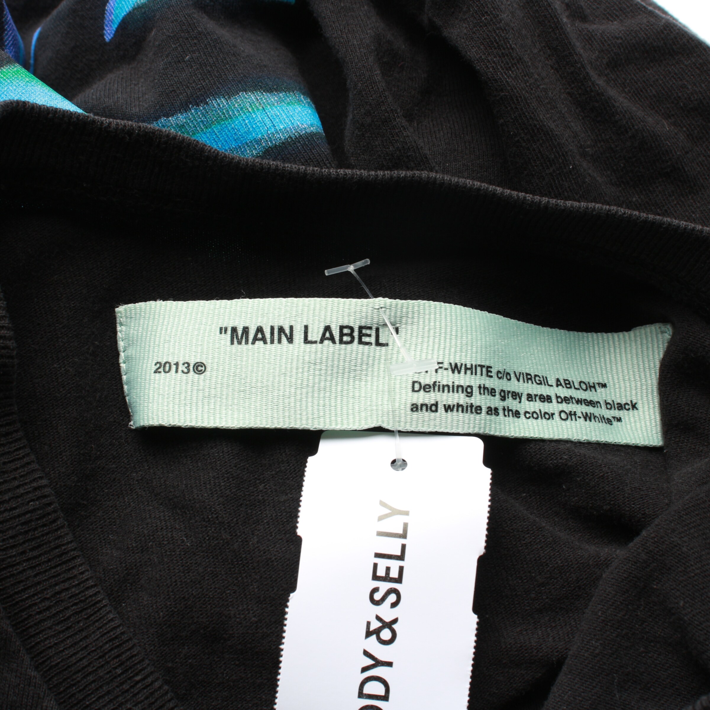 Off-White Freizeithemd / Shirt / Polohemd langarm XS in Schwarz
