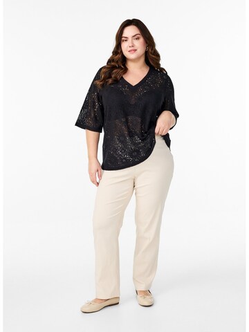 Camicia da donna 'Mhitta' di Zizzi in nero