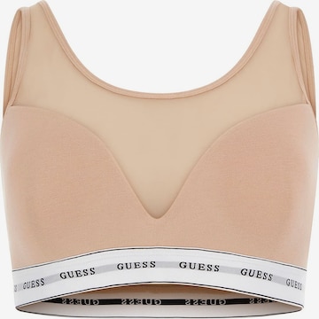 GUESS Bralette Bra in Beige: front