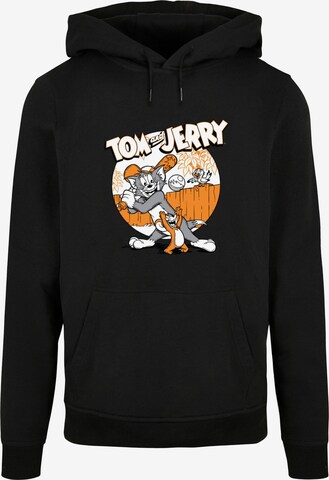 Sweat-shirt 'Tom And Jerry - Baseball' ABSOLUTE CULT en noir : devant