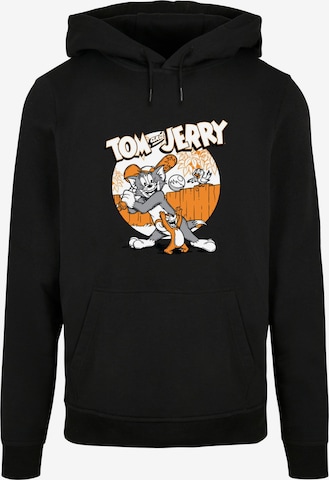 Sweat-shirt 'Tom And Jerry - Baseball' ABSOLUTE CULT en noir : devant