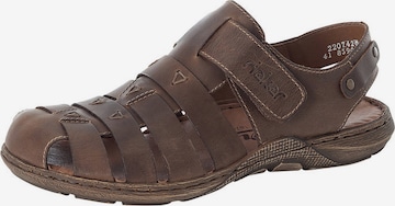 Rieker Sandals in Brown: front