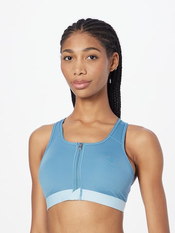 NIKE Bustier Sport-BH in Blau: predná strana