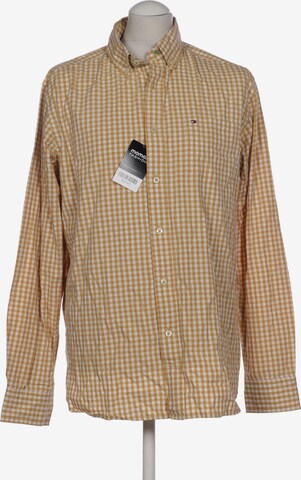 TOMMY HILFIGER Button Up Shirt in M in Yellow: front