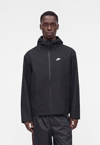 juoda Nike Sportswear Demisezoninė striukė: priekis