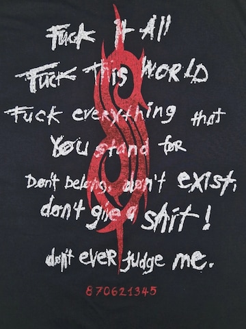 SLIPKNOT Shirt 'Slipknot Fuckit T-Shirt'‌‌ in Schwarz
