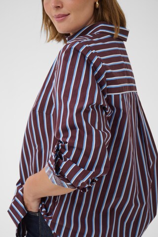 Chemisier 'KCSavina' KAFFE CURVE en marron