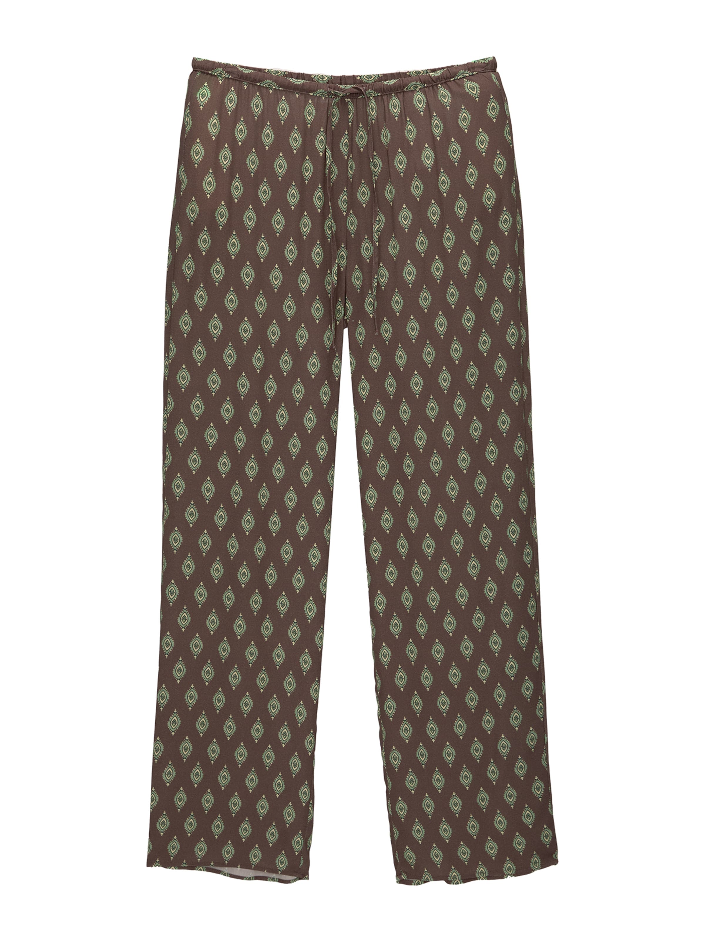 Loosefit Pantalon Pull&Bear en marron : devant