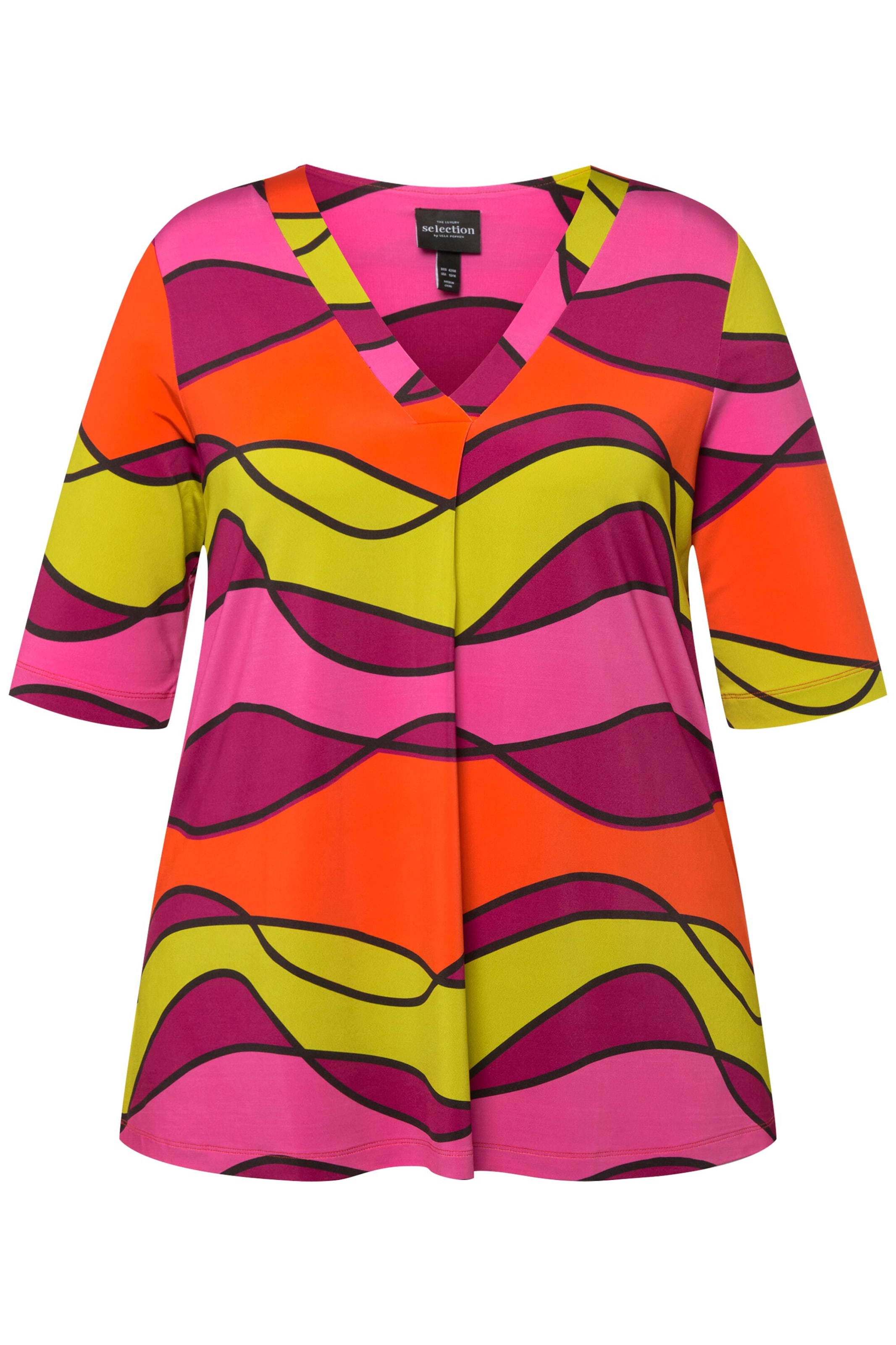 Ulla Popken Shirt in Gemengde kleuren: voorkant