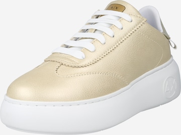 ARMANI EXCHANGE Låg sneaker i guld: framsida