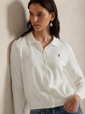 Polo Ralph Lauren Πλεκτή ζακέτα σε λευκό