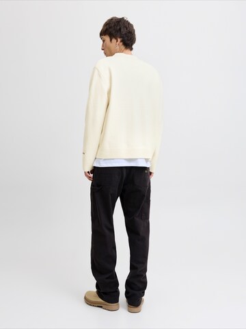 JACK & JONES Pulover 'JORNORREBRO' | bež barva
