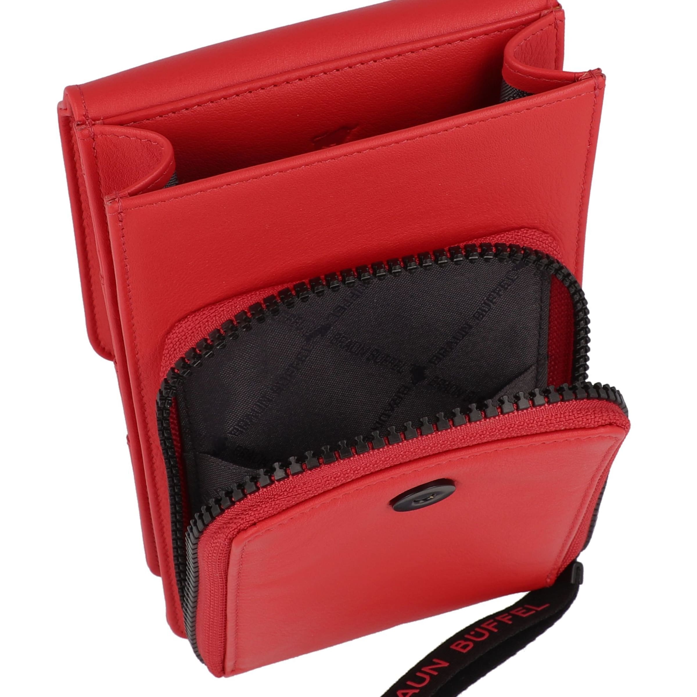 Braun Büffel Umhängetasche 'Capri' in Rot