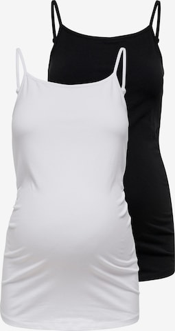 Only Maternity Top 'Lovely' in Schwarz