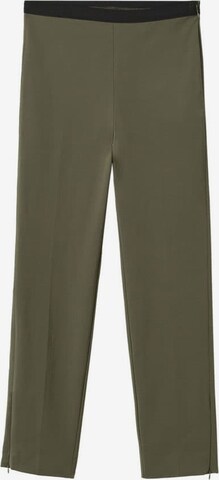 Skinny Pantaloni 'Paola' di MANGO in verde: frontale